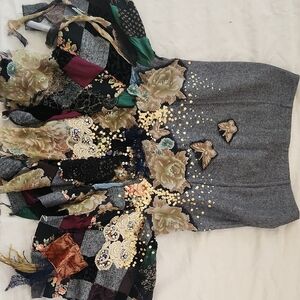 Gaowei & Xinzhan Paris Floral Patchwork Skirt